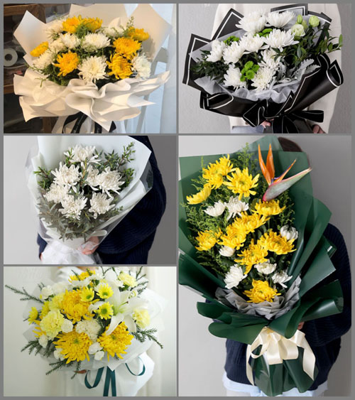 浙江省嘉兴海宁市许村镇花园村白事花束代送